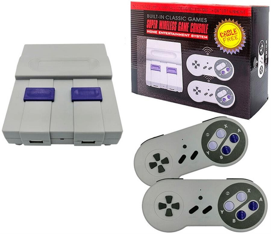 Consola de Juegos Retro Game Family 500 en 1 + 2 Joysticks Inalámbricos.