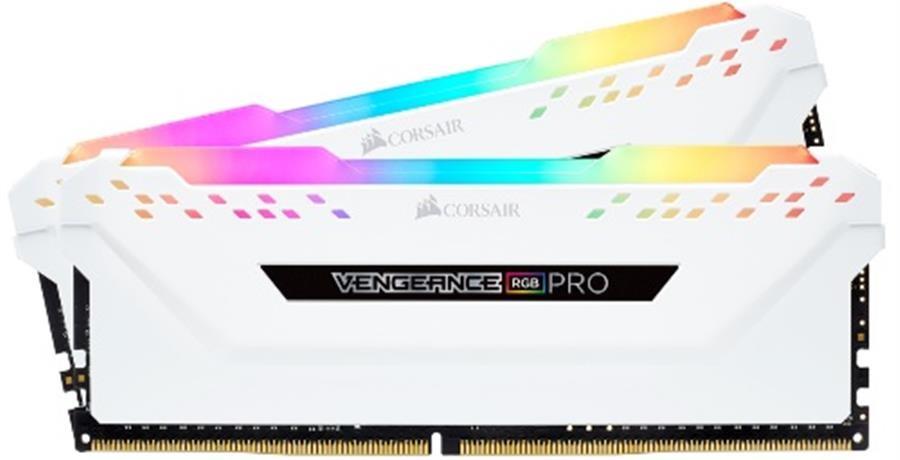 Kit Memoria Ram DDR4 16GB (2x8) 3000MHz Corsair Vengeance RGB Pro White