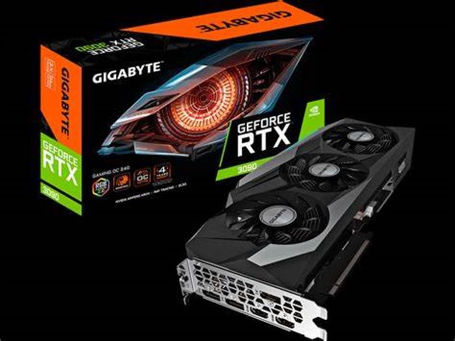 Placa de Video Gigabyte Geforce RTX 3090 XLR8 WindForce Triple Fan OC Edition 24GB (OUTLET)