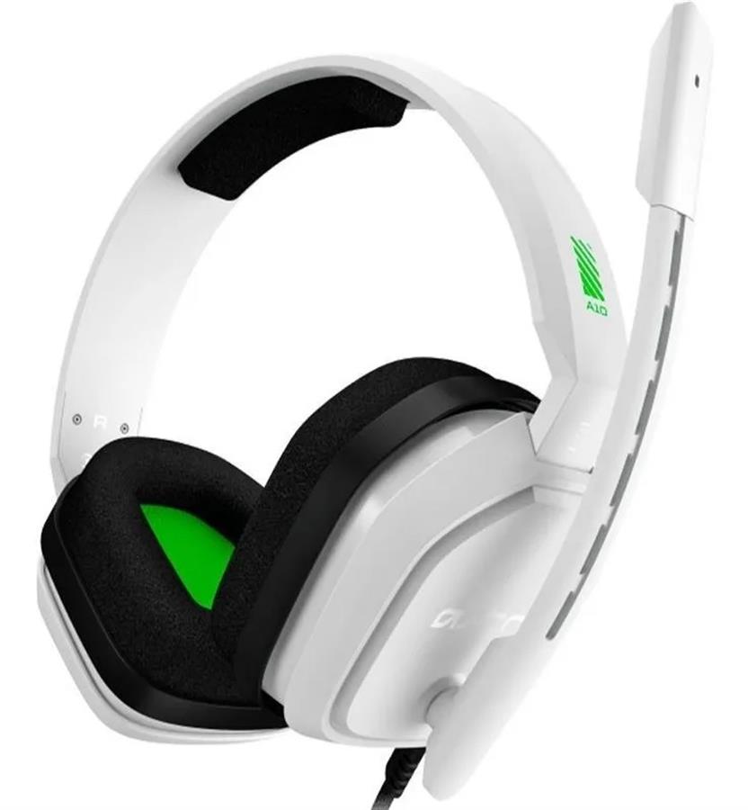 Auricular Logitech Astro A10 White/Green Xbox