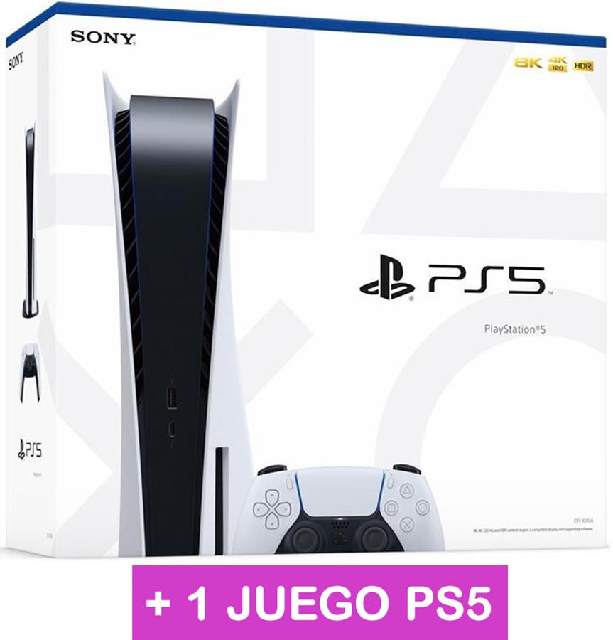 Consola PS5 Playstation 825GB + Juego PS5