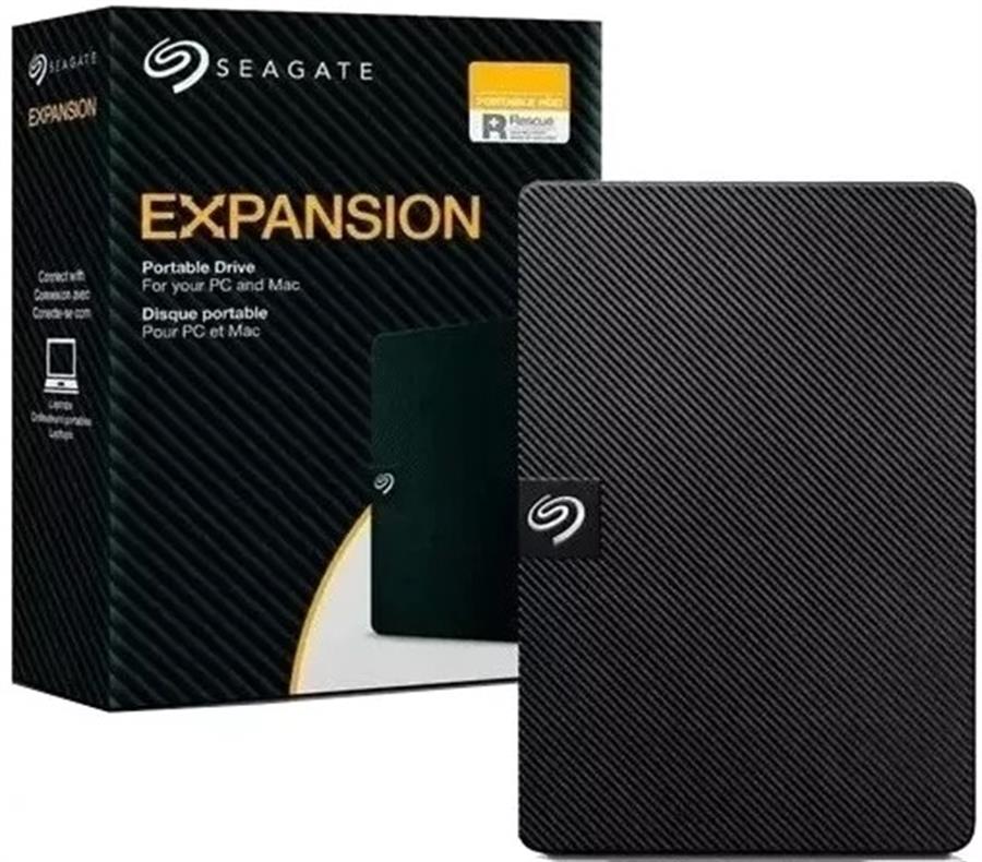 Disco Duro Externo Portátil 4TB Seagate Expansion Black USB 3.0