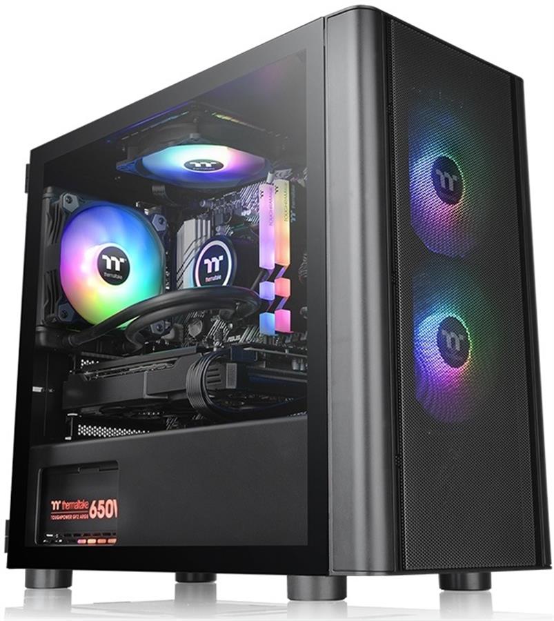 Gabinete Thermaltake V150 TG Negro ARGB Breeze