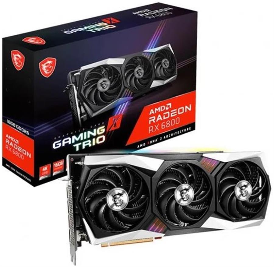 Placa de Video | MSI Radeon RX 6800 Gaming X Trio 16GB (OEM)