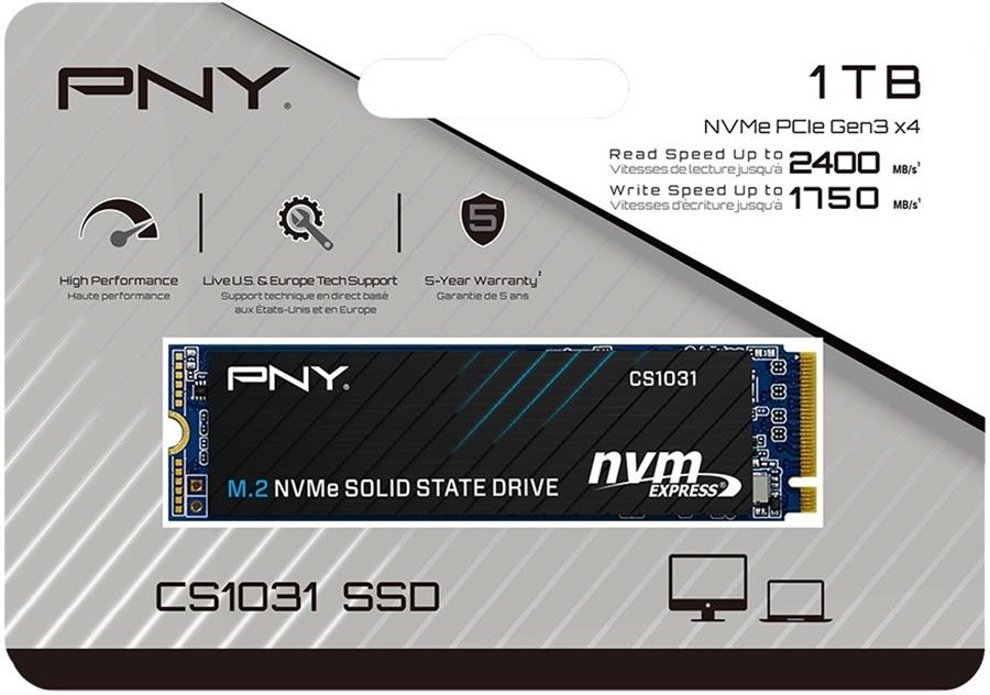 Disco Sólido SSD 1TB PNY CS1031 M2 NVMe