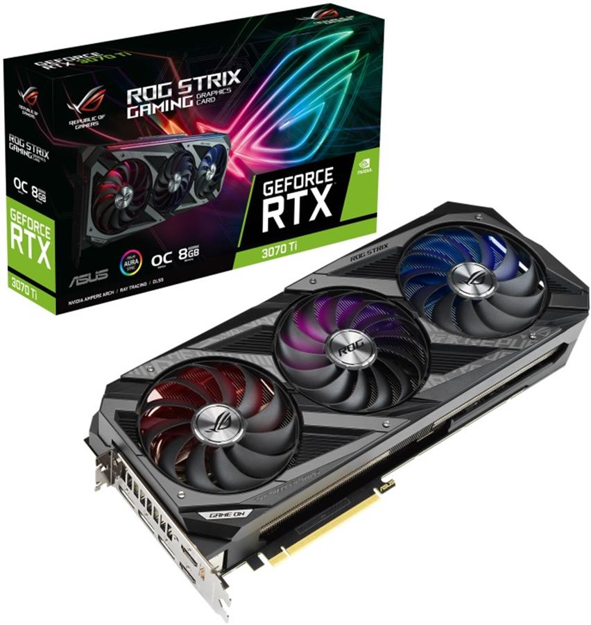 Placa de Video Asus Rog Strix GeForce RTX 3070 Ti OC Edition 8GB