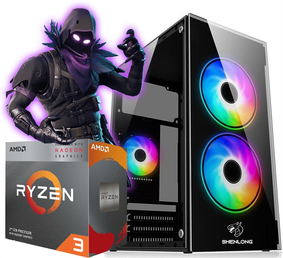 PC Ryzen 3 3200G, 16GB RAM, 250GB SSD, Win10 (FORTNITE 60 FPS)