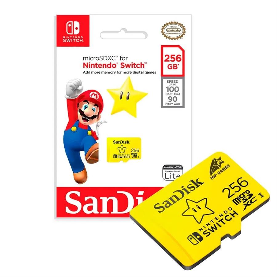 Micro SD 256GB SanDisk Edición Nintendo Mario Clase 10