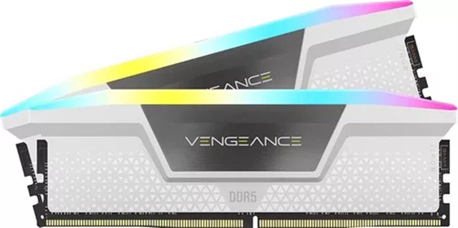 Kit Memoria Ram DDR5 32GB (2x16) 5200MHz Corsair Vengeance RGB White