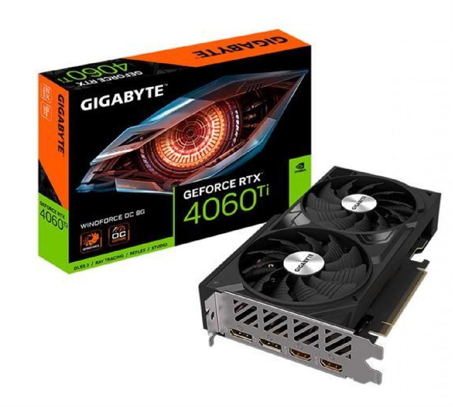 Placa de Video Gigabyte RTX 4060 Ti WF2 8GB