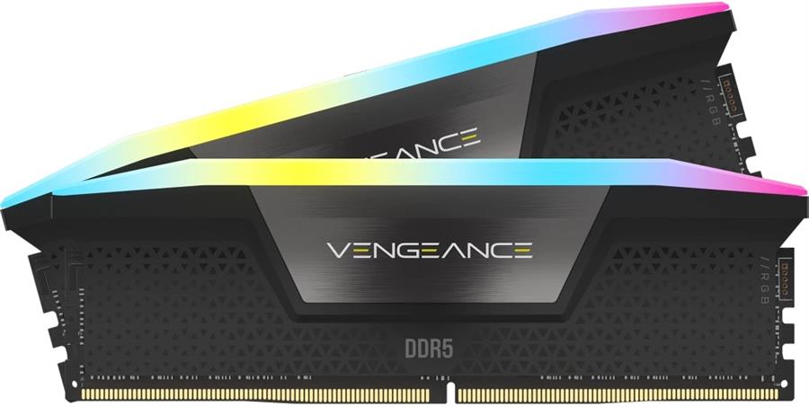 Kit Memoria Ram DDR5 32GB (2x16GB) 5600MHz Corsair Vengeance RGB Black