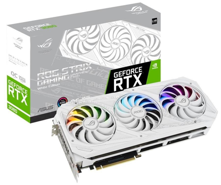 Placa de Video Asus Rog Strix GeForce RTX 3080 Ti OC 12GB White (OEM)