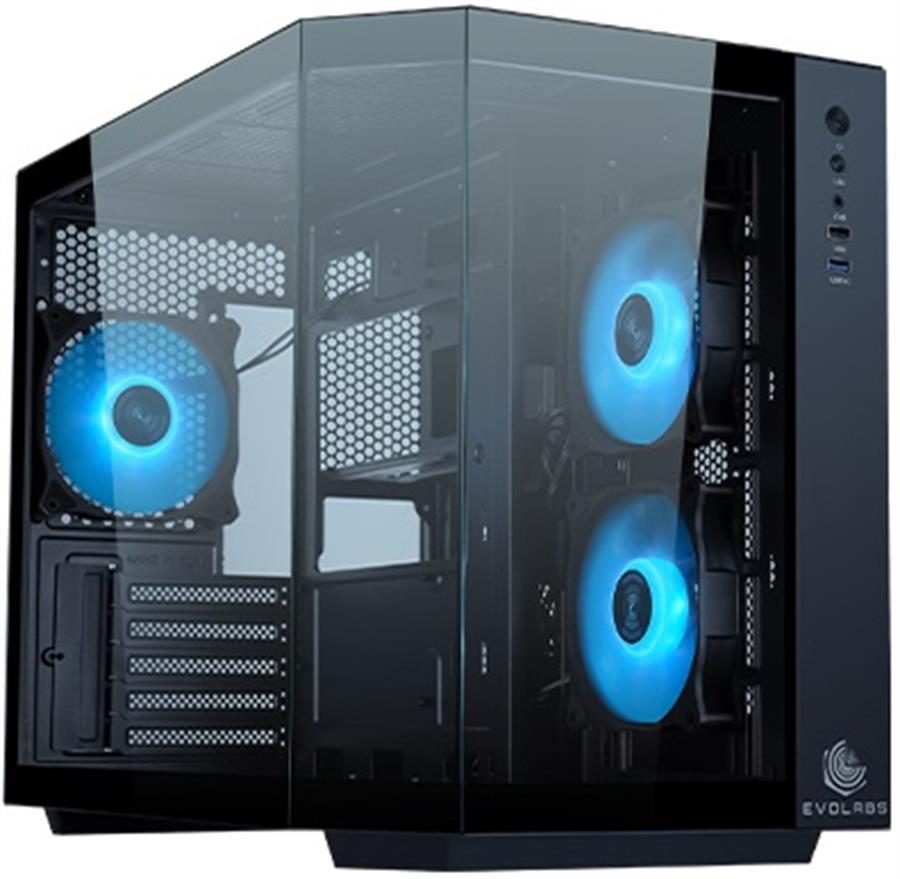Gabinete Evolabs Primacy Black 3 Fans ARGB