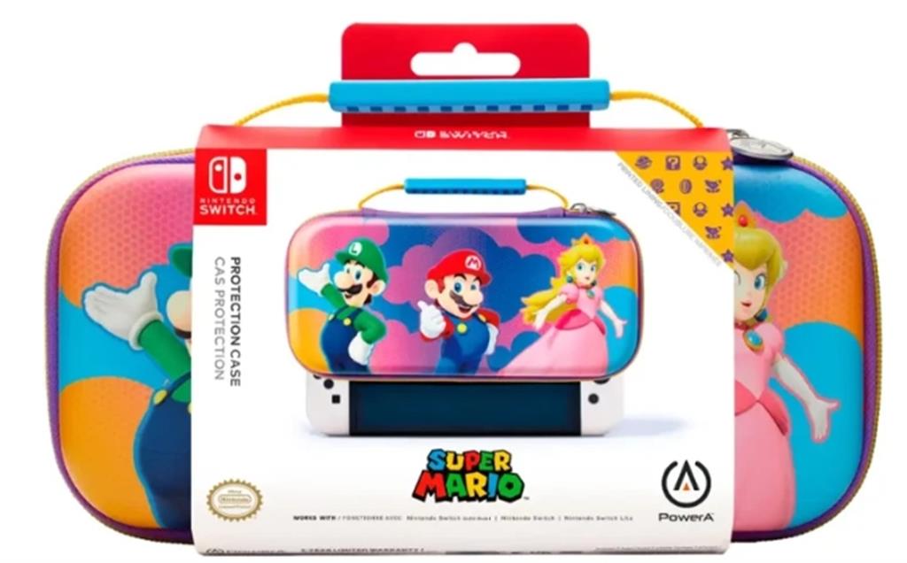 Estuche Case PowerA Nintendo Switch -  Mario Luigi Peach