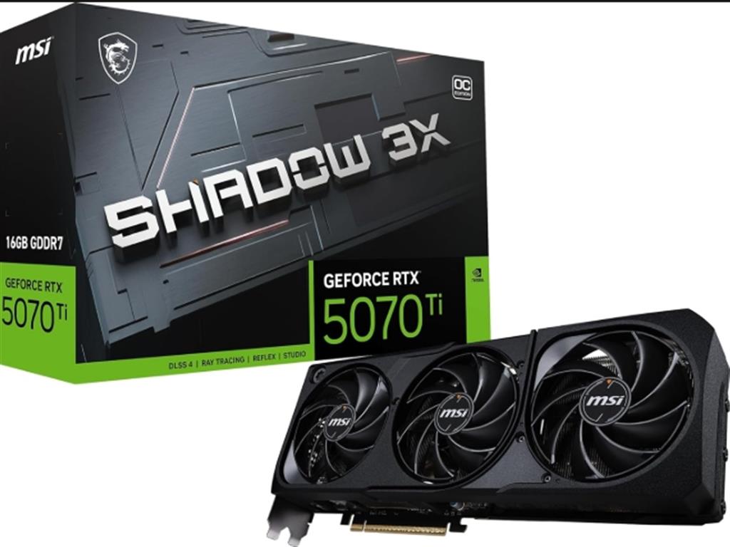 Placa de Video MSI RTX 5070 TI 16 SHADOW3X0C COD5