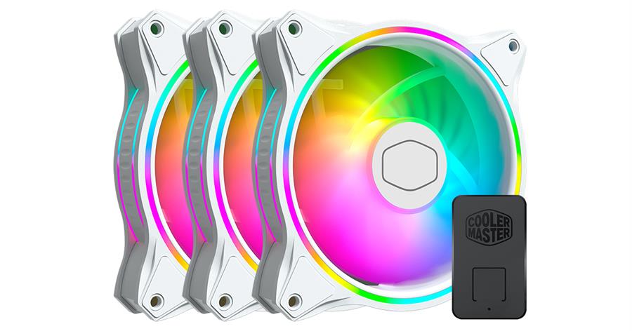 Cooler Masterfan Cooler Master Halo White MF120 3x1
