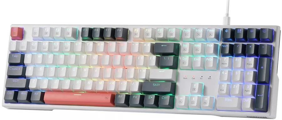 Teclado Redragon Trundle K668WBO-RGB Switch Red