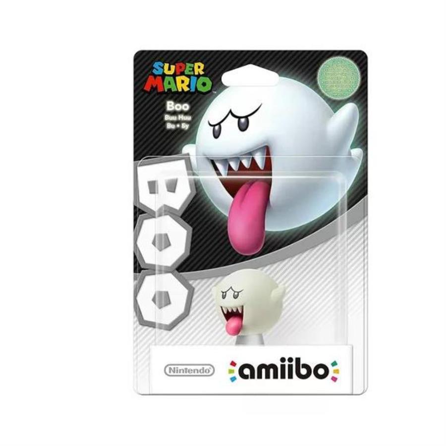 Figura Super Mario Bros Boo Glow Amiibo