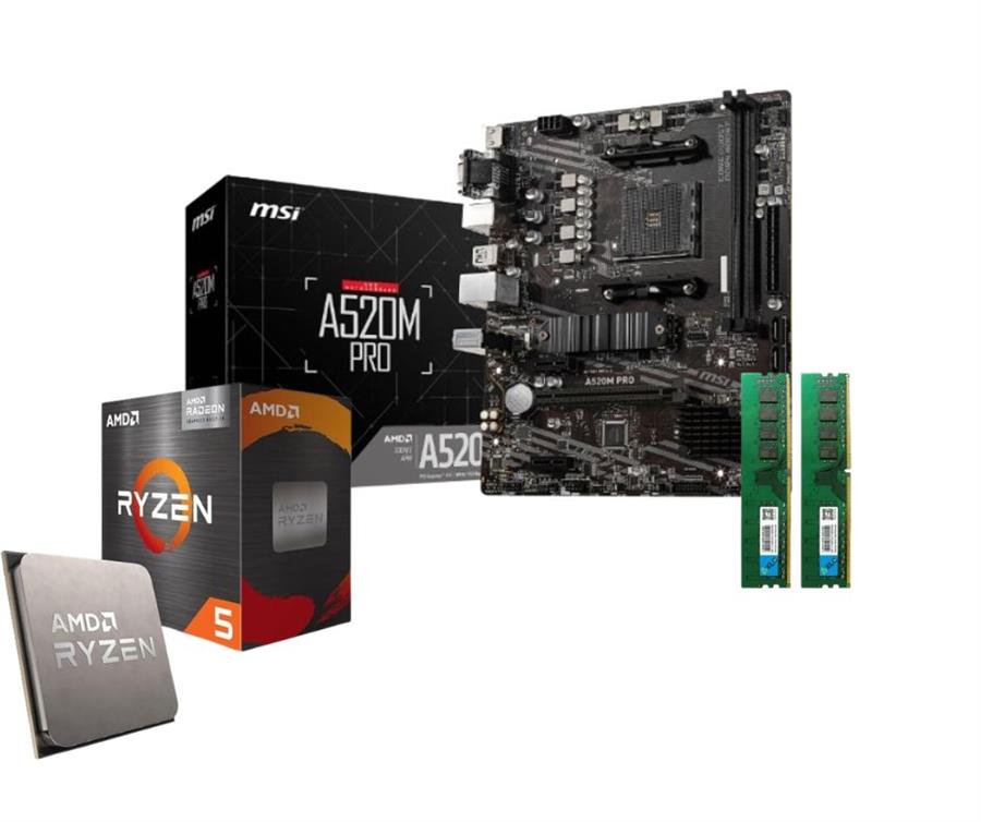 [Combo Actualización] Procesador AMD Ryzen 5 5700g + Ram 16GB + Mother A520 AM4