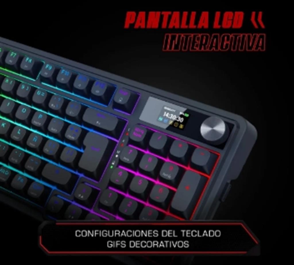 Teclado Redragon Eisa LCD PRO K719RGB-PRO SP (Yolk switches)