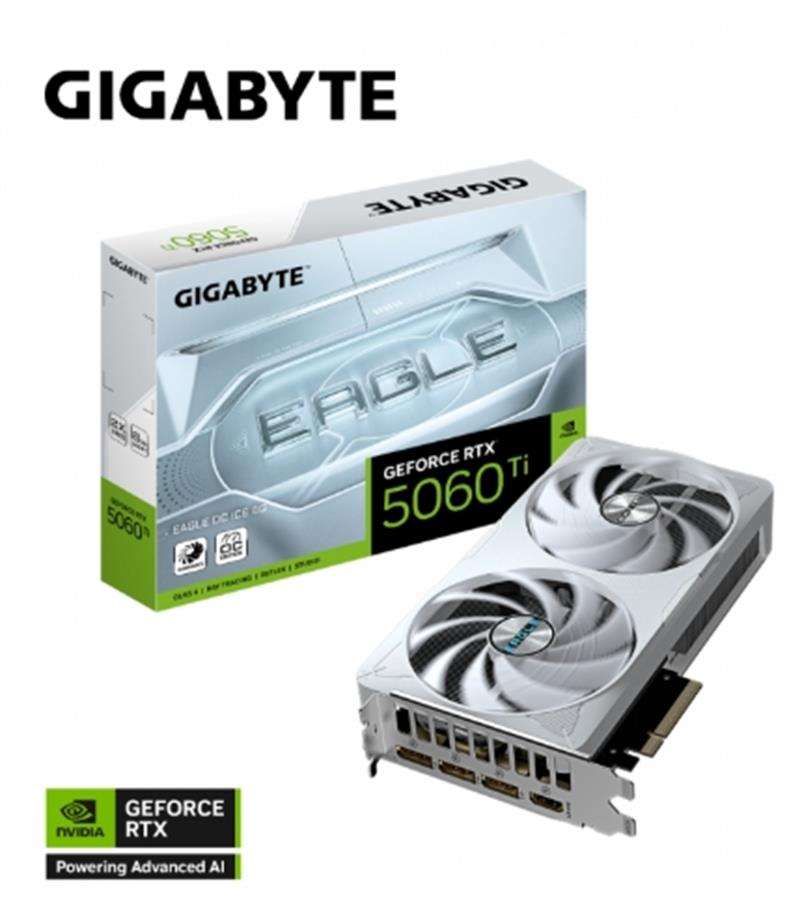 PLACA DE VIDEO GIGABYTE RTX 5060TI EAGLE OC ICE 8GB (WHITE)