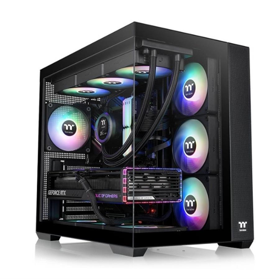 GABINETE THERMALTAKE VIEW 380 XL TG ARGB BLACK TEMPERED GLASS