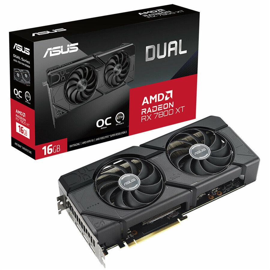 Placa de Video Asus Dual Radeon RX 7600 XT OC 16GB