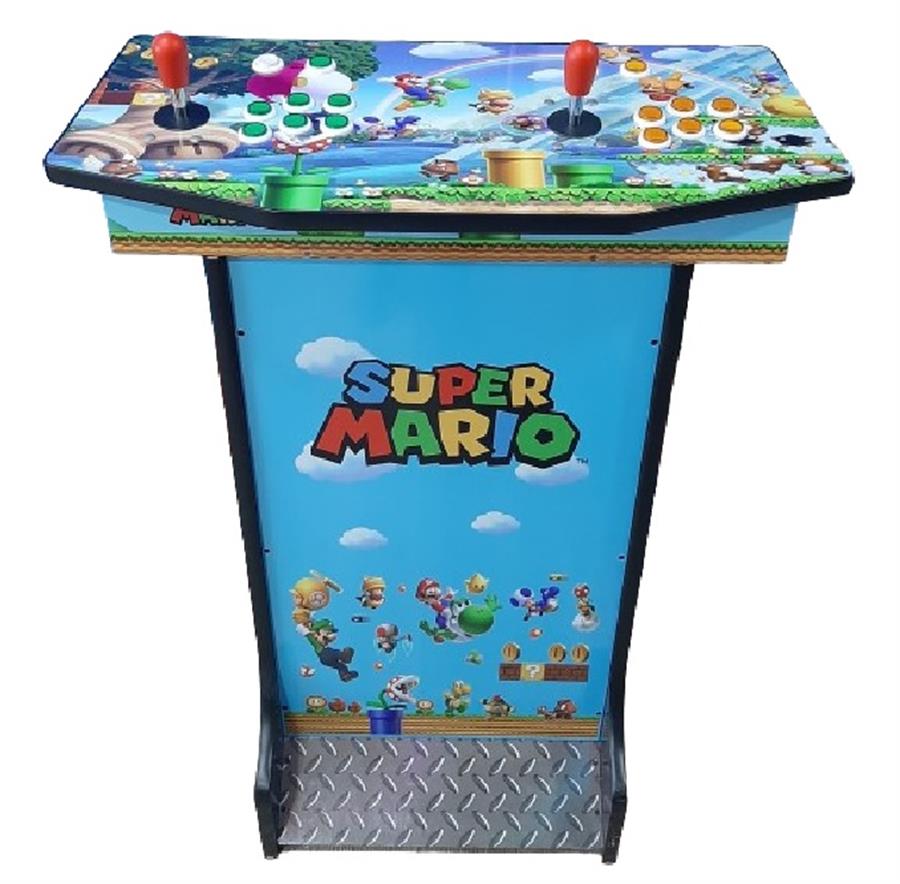Retro Arcade Super Mario mando doble con pedestal