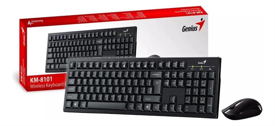 Kit Teclado + Mouse Genius KM-8101 BLK