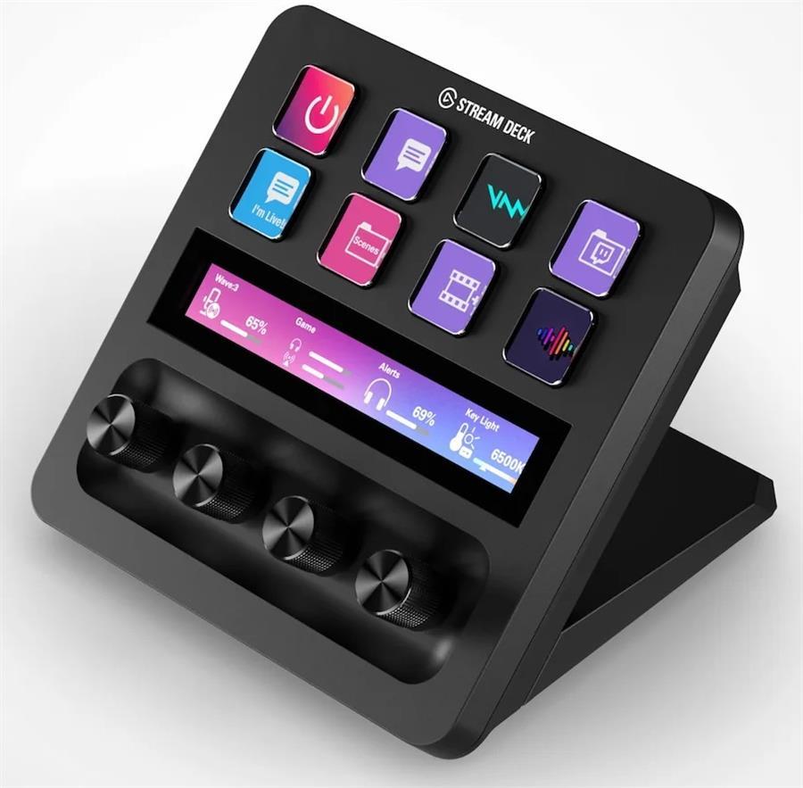 Stream Deck+ Elgato 8 Botones 4 diales Negro