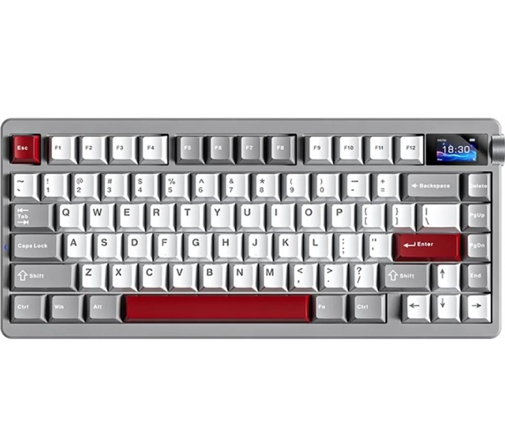 TECLADO MECANICO AULA NOVA 75 GREY WHITE WIRELESS