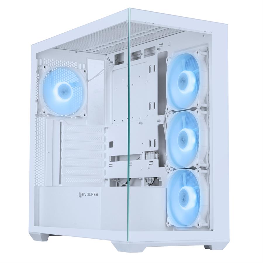 Gabinete Evolabs Progression BLANCO Fans ARGB