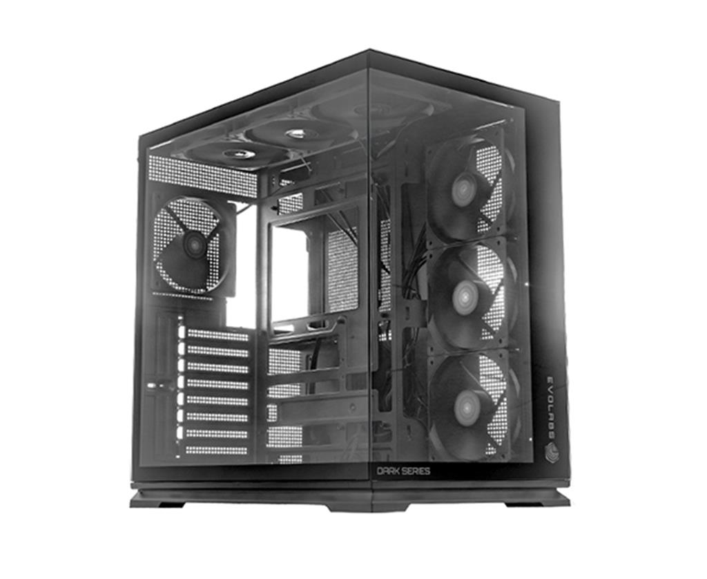 Gabinete Evolabs Luma X DARK 7 COOLERS