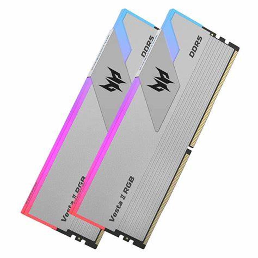 Kit Memoria Ram PREDATOR UDIMM VESTA II RGB SILVER 32GB KIT (16GB x2) DDR5 6000MHz