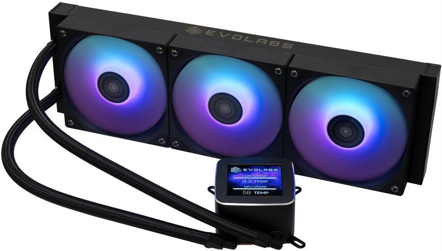Water Cooler Evolabs Cryogene Supreme 360mm con LCD y ARGB