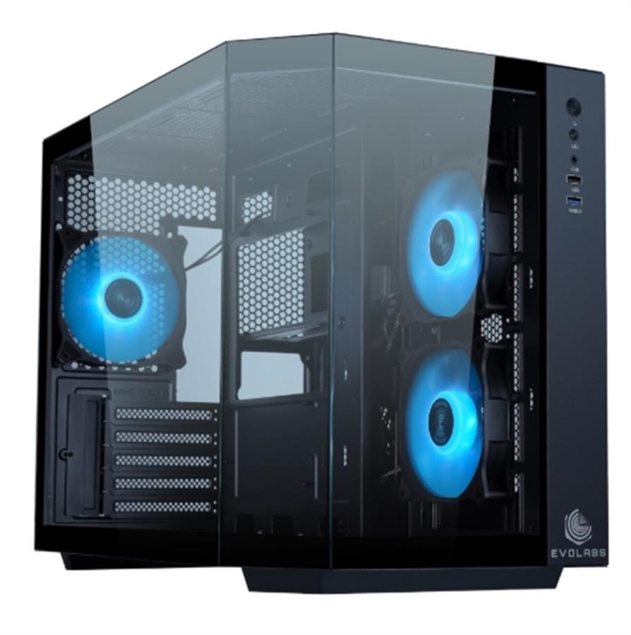 Gabinete Evolabs Primacy Black 3 Fans ARGB