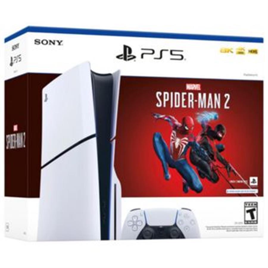 Consola PS5 Playstation slim disco 1tb + Juego PS5 Spider man 2
