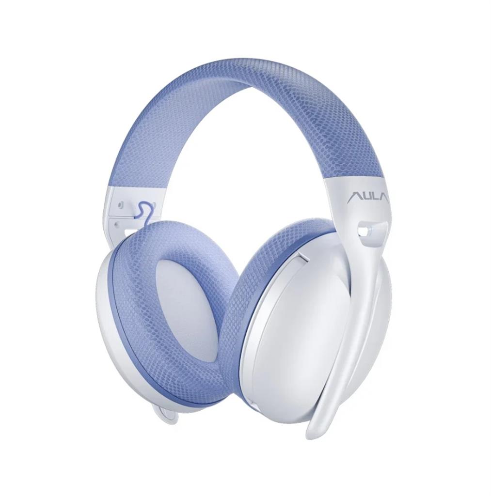AURICULAR AULA S6 AZUL BLANCO USB BLUETOOTH NEGRO ULTRALIGEROS 180GR