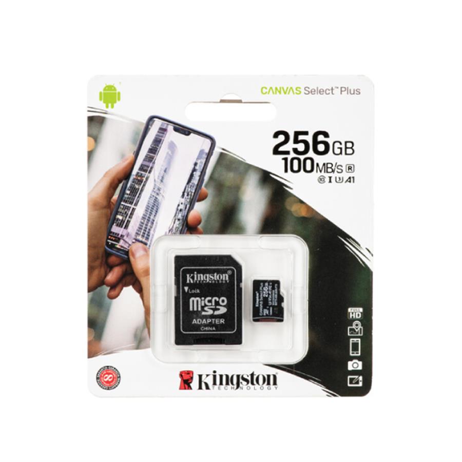 Micro SD 256GB Clase 10 Kingston Canvas Select PLUS
