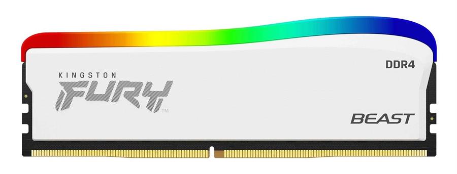 Memoria Ram DDR4 8GB 3200MHz Kingston Fury Beast RGB White