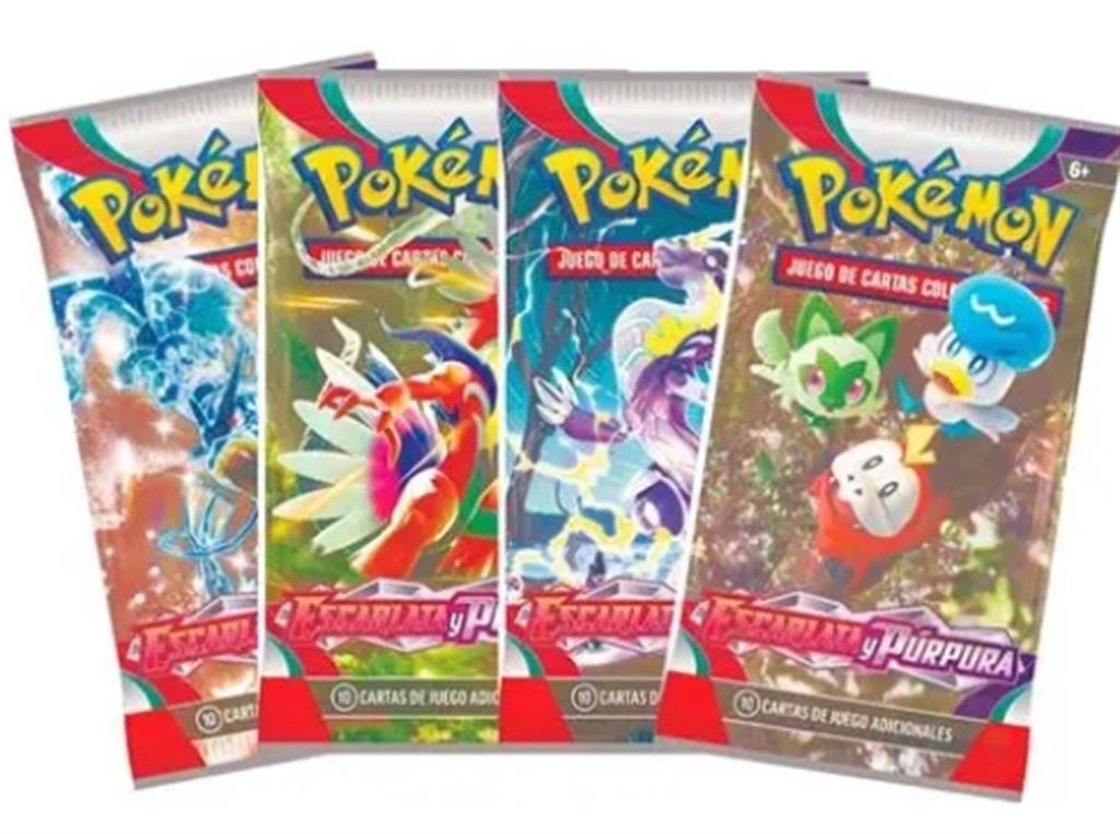 Pokemon TCG (sobre cartas) Escarlata y Purpura
