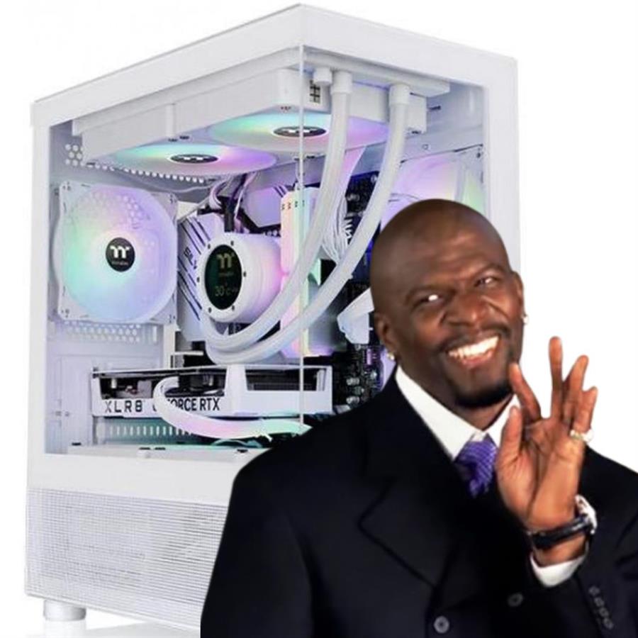 PC AMD Ryzen 5 5600XT, RTX 5060, 32GB RAM, 1TB SSD, Win10 (White Chicks Like it)